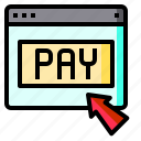browser, click, pay, payment, online