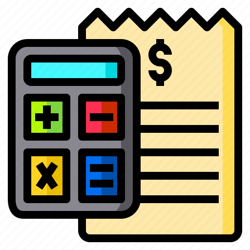 Calculator, bill, document, payment, slip icon - Download on Iconfinder