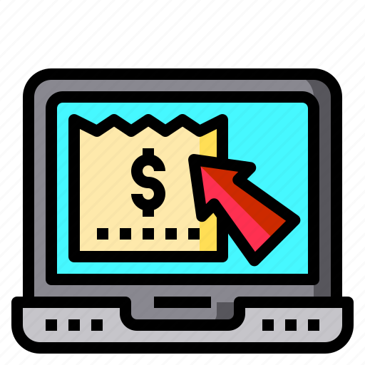 Laptop, online, payment, bill, money, finance icon - Download on Iconfinder