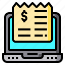 online, payment, bill, money, finance, laptop