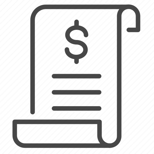 Bill, bills, receipt, paper, invoice, finance, expense icon - Download on Iconfinder