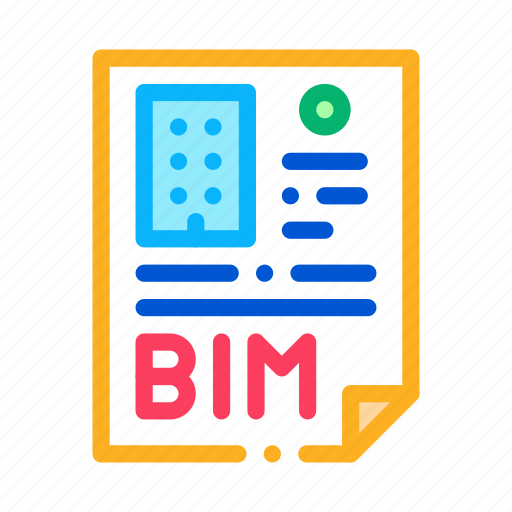 Bim, building, document, information, modeling, plan, report icon - Download on Iconfinder