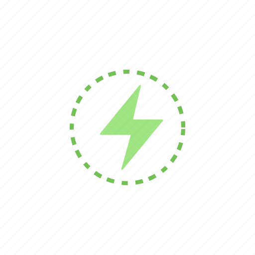 Electricity, energy, green, light, storm icon - Download on Iconfinder
