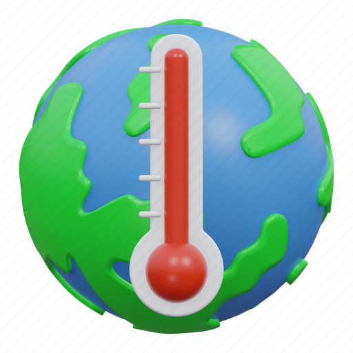 Global warming, environment, pollution, ecology, earth, nature, global 3D illustration - Download on Iconfinder