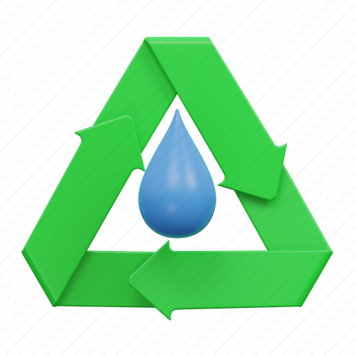 Water purification, water, purification, filter, water cycle, water recycle 3D illustration - Download on Iconfinder