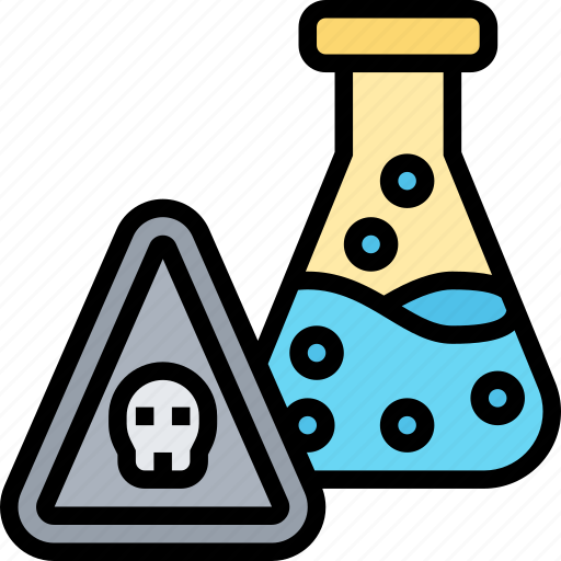 Chemical, flask, warning, toxic, dangerous icon - Download on Iconfinder