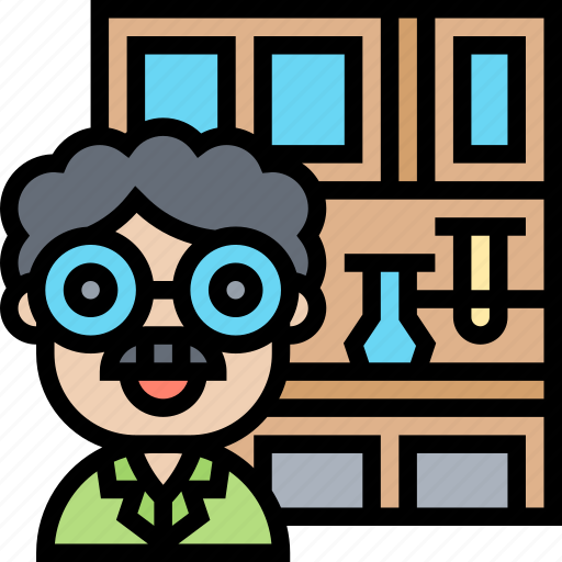 Researcher, laboratory, workplace, scientist, experiment icon - Download on Iconfinder