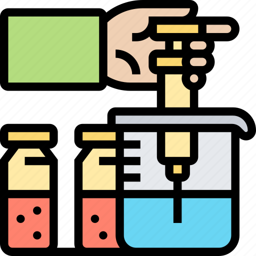 Syringe, beaker, chemical, measurement, experiment icon - Download on Iconfinder