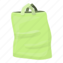 biodegradable, plastic, green, bag
