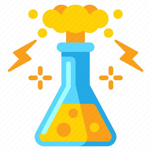 Chemical, explosion, flask, reaction icon - Download on Iconfinder