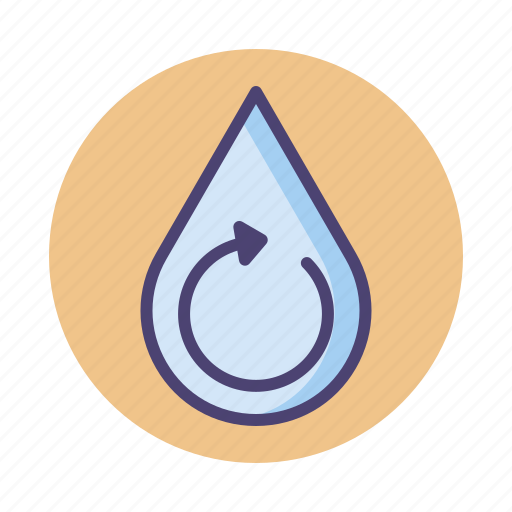 Reuse water, water, water recycling, water treatment icon - Download on Iconfinder