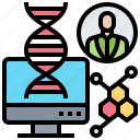 computer, dna, genome, helix, human