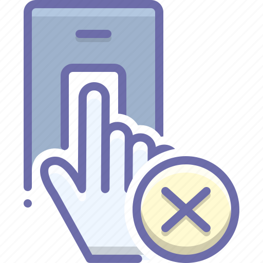 Annulled, biometric, canceled, decline, refused, rejected icon - Download on Iconfinder