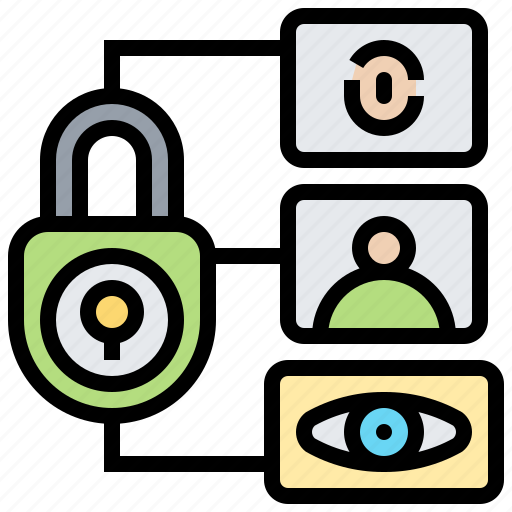 Biometric, data, locked, privacy, verification icon - Download on Iconfinder