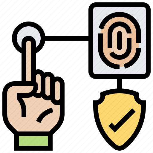 Fingerprint, identity, scanning, security, system icon - Download on Iconfinder