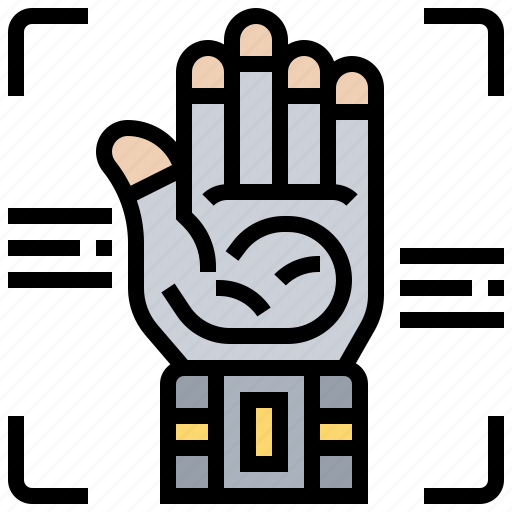 Clothing, digital, futuristic, glove, hand icon - Download on Iconfinder