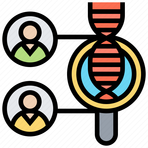 Dna, genetic, identity, matching, relative icon - Download on Iconfinder