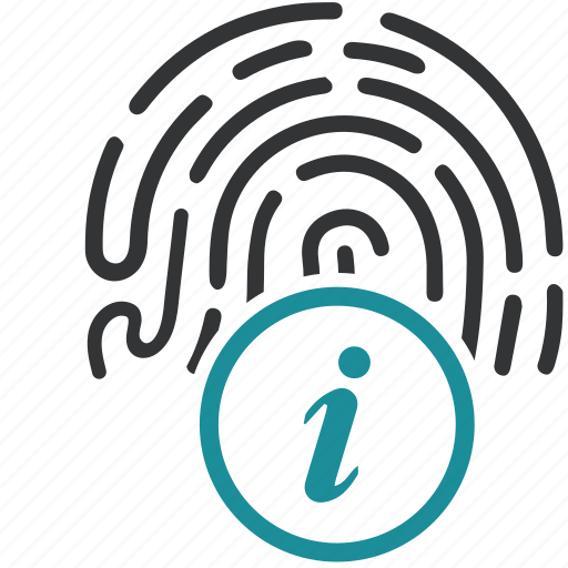 Biometric, fingerprint, info, instruction icon - Download on Iconfinder