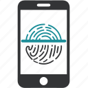 biometric, scan, fingerprint, mobile