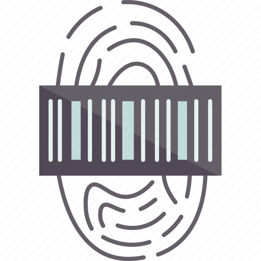 Barcode, fingerprint, scan, information, personal icon - Download on Iconfinder