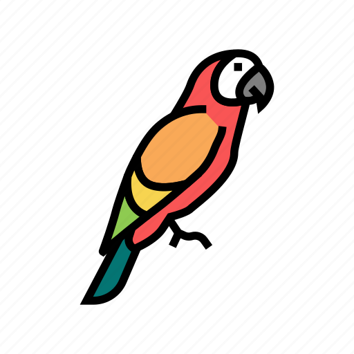 Parrot, tropical, bird, flying, animal, feather icon - Download on Iconfinder