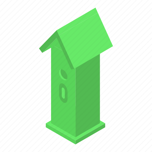 Bird, cartoon, green, house, isometric, summer, tree icon - Download on Iconfinder