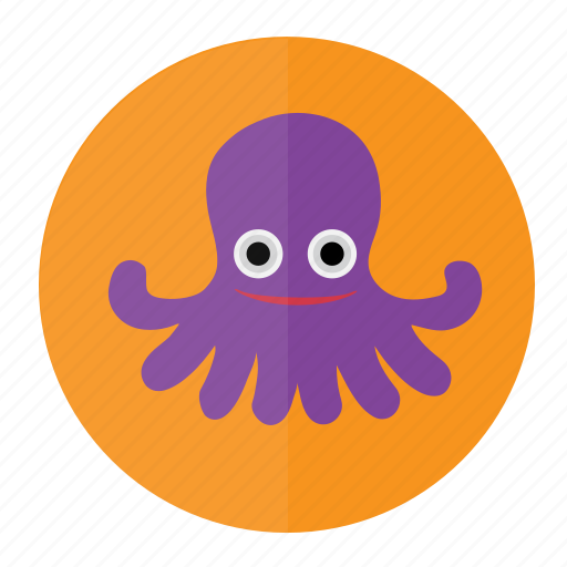 Octopus, fish, marine, ocean, sea, seafood, water icon - Download on Iconfinder