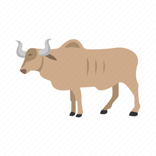 Ox, bull, bullock, mammal, animal icon - Download on Iconfinder