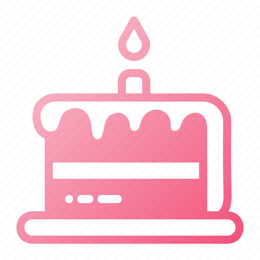 Birthday, cake, piece, gift, decoration, food, box icon - Download on Iconfinder