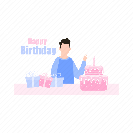 Birthday, cake, gifts, party, boy icon - Download on Iconfinder