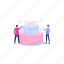 birthday, cake, sweet, desert, candles 