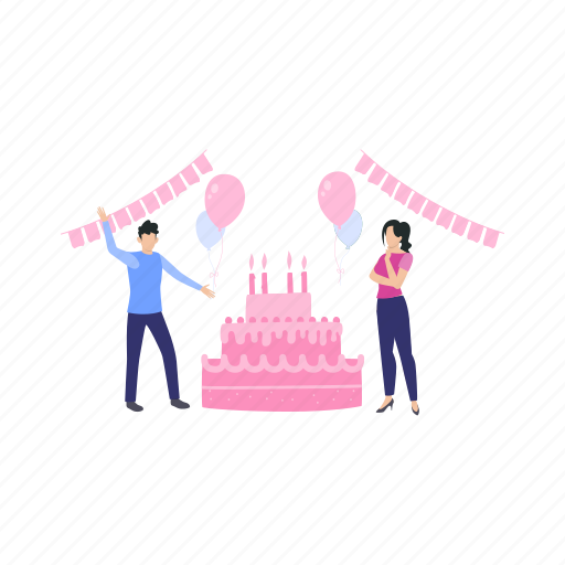 Cake, birthday, party, decoration, celebration icon - Download on Iconfinder