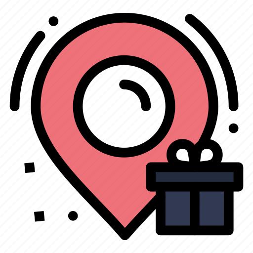 Birthday, box, location icon - Download on Iconfinder