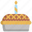 birthday, celebration, decoration, dessert, party, pie 