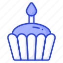 cupcake, birthday, cake, dessert, sweet, muffin, confectionery, food