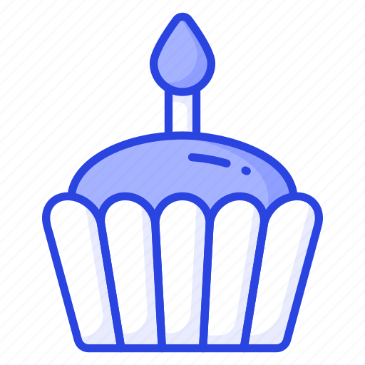 Cupcake, birthday, cake, dessert, sweet, muffin, confectionery icon - Download on Iconfinder