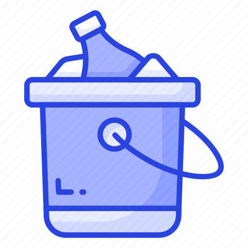 Wine, bottle, bucket, whisky, alcohol, drink, champagne icon - Download on Iconfinder