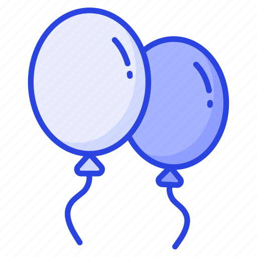 Balloons, helium, bunch, celebration, birthday, party, decorative icon - Download on Iconfinder