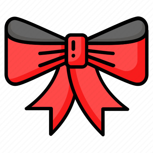 Ribbon, bow, bowtie, neckwear, necktie, apparel, decorative icon - Download on Iconfinder