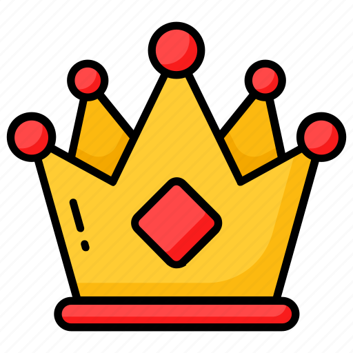 Crown, precious, royal, headgear, gold, premium, jewel icon - Download on Iconfinder
