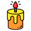 candle, candlelight, candlestick, fire, flame, birthday, party 