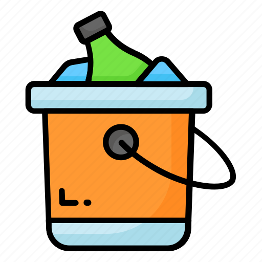 Wine, bottle, bucket, whisky, alcohol, drink, champagne icon - Download on Iconfinder