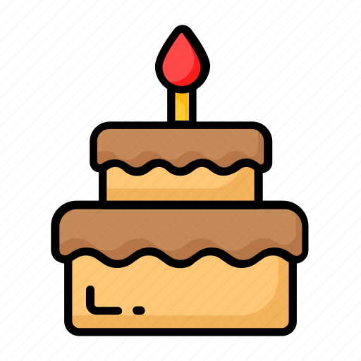 Birthday, cake, party, event, bakery, candle, confectionery icon - Download on Iconfinder