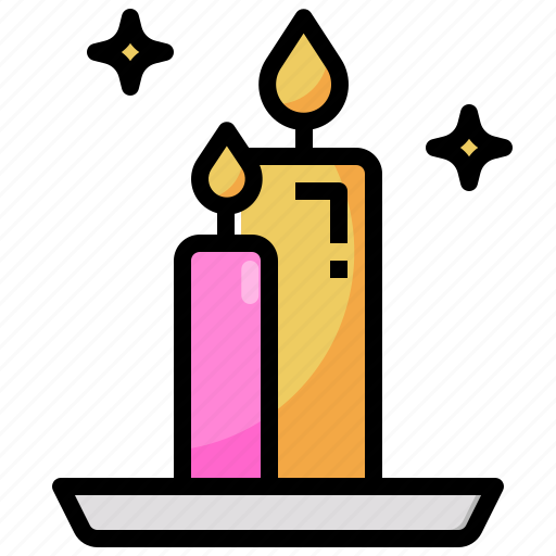 Candle, decoration, halloween, illumination, light icon - Download on Iconfinder