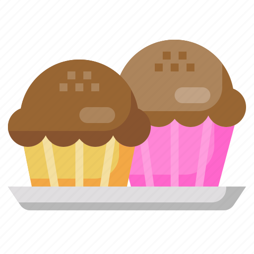 Muffin, dessert, sweet, food, and, restaurant, baked icon - Download on Iconfinder