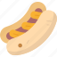 hotdog, sausage, bread, snack, gourmet 