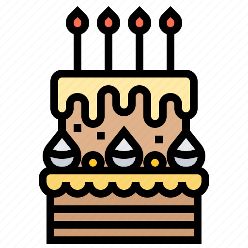 Anniversary, birthday, cake, candles, party icon - Download on Iconfinder