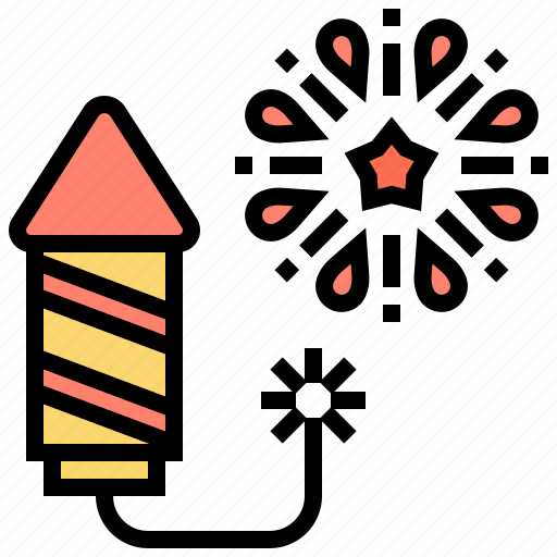 Celebration, colorful, cracker, fireworks, rocket icon - Download on Iconfinder