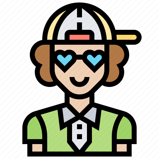 Cap, casual, glasses, male, man icon - Download on Iconfinder