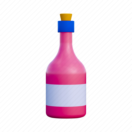 .png, bottle, birthday, party, celebration, gift, event 3D illustration - Download on Iconfinder